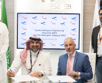 الشركة السعودية لهندسة وصناعة الطيران تبرم اتفاقية مع شركة الطائرات المروحية THC